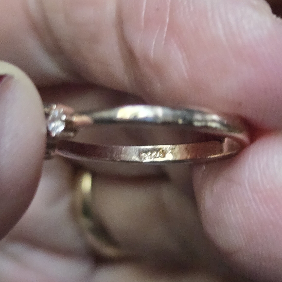 Opal & Topaz rosegold dainty ring sz8 - Picture 6 of 6